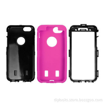 Silicone and Plastic Combination Case for iPhone 6